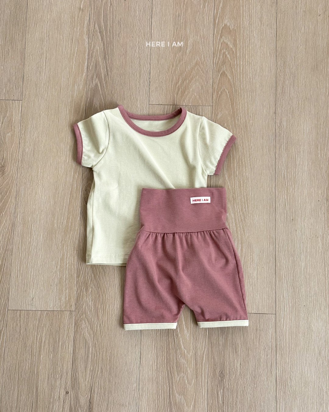 here i am 配色莫代爾家居服套裝 04