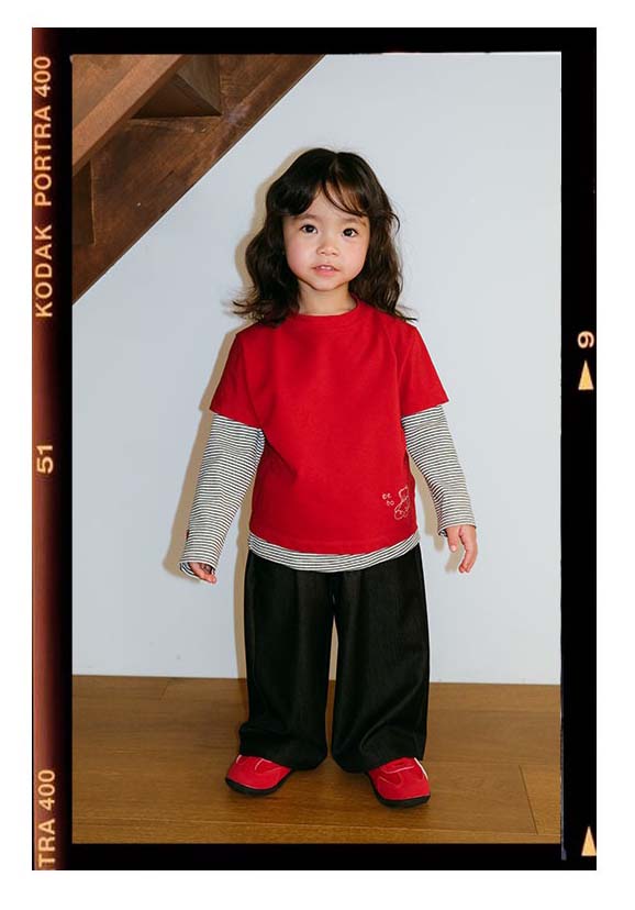 BEBOLIEN 小熊刺繡短袖T 06