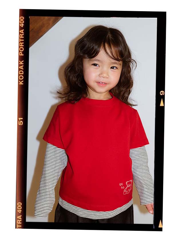 BEBOLIEN 小熊刺繡短袖T 07