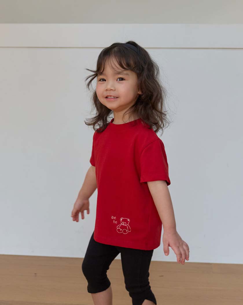 BEBOLIEN 小熊刺繡短袖T 18