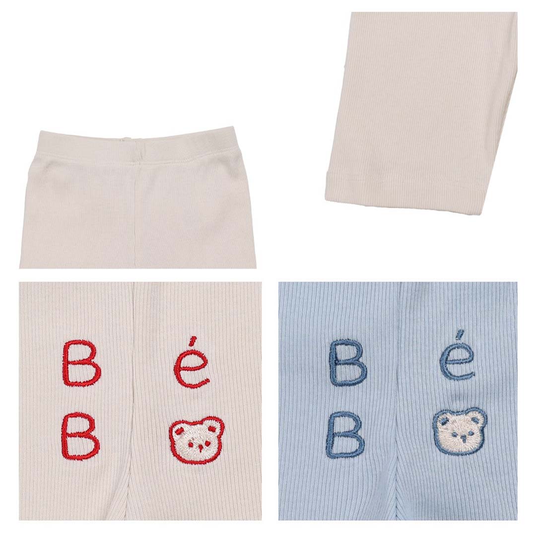 BEBOLIEN 字母小熊刺繡短褲 DETAIL