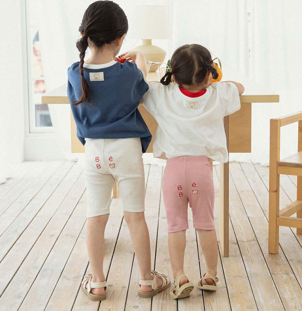 BEBOLIEN 字母小熊刺繡短褲 03