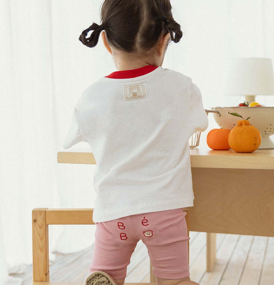 BEBOLIEN 字母小熊刺繡短褲 04