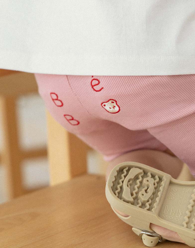 BEBOLIEN 字母小熊刺繡短褲 05