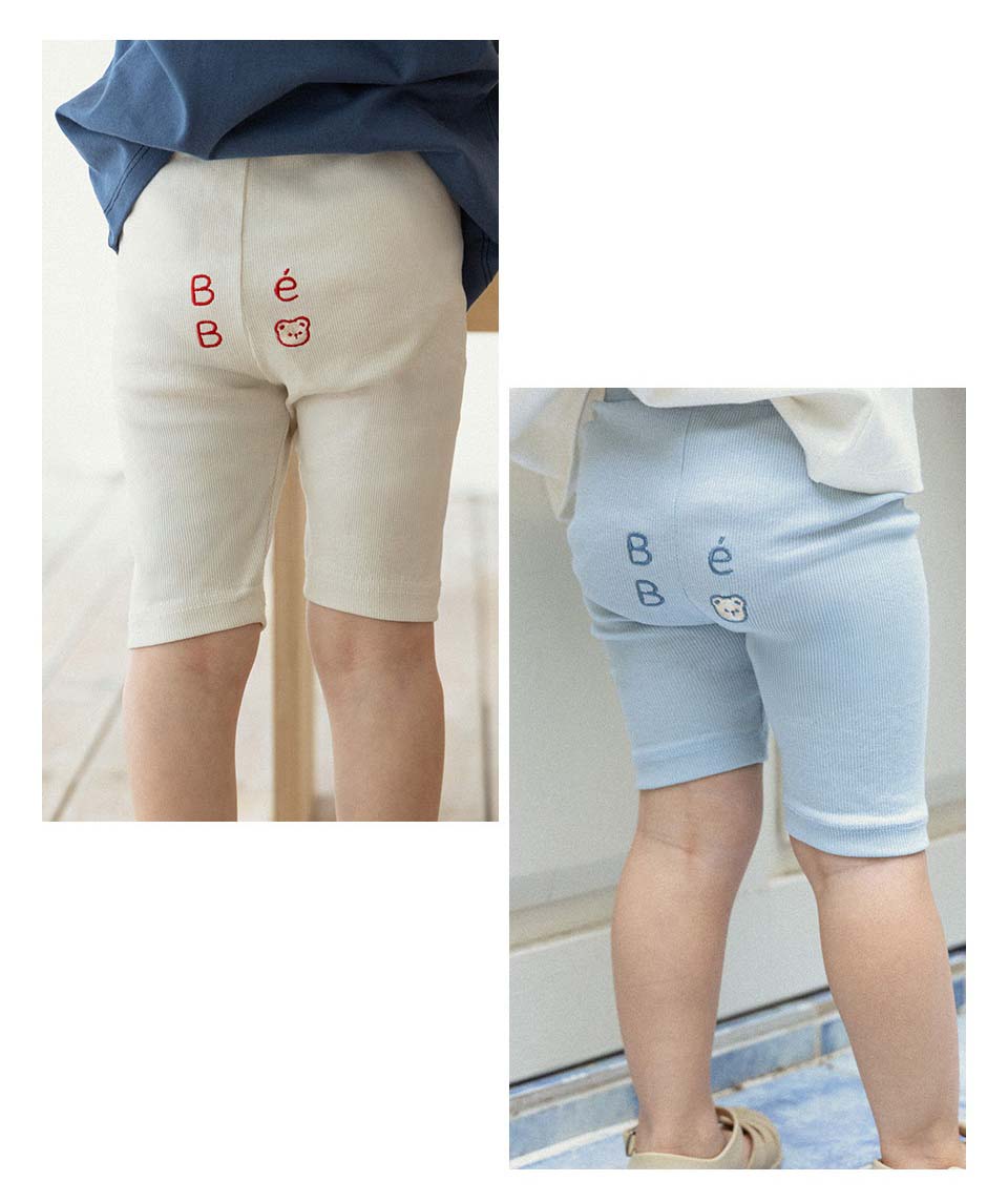 BEBOLIEN 字母小熊刺繡短褲 06