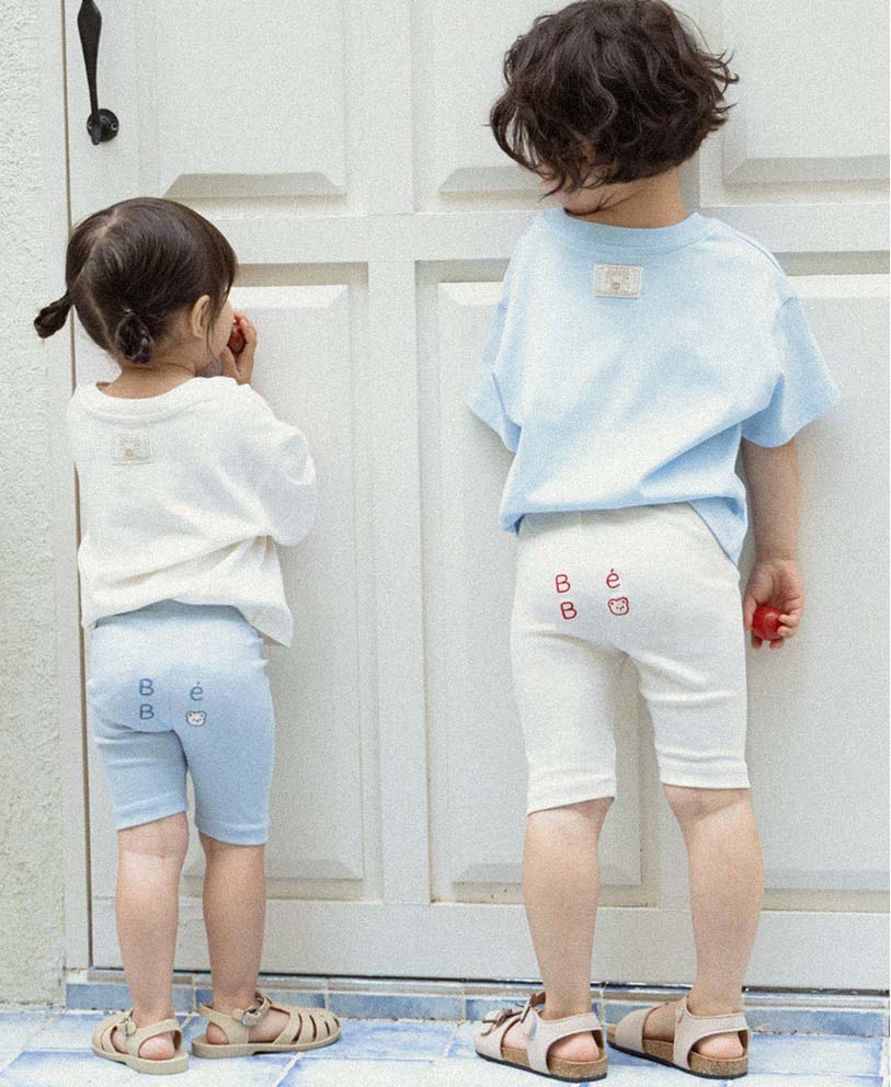 BEBOLIEN 字母小熊刺繡短褲 07