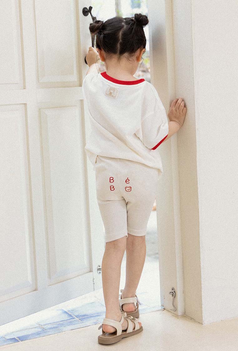 BEBOLIEN 字母小熊刺繡短褲 08