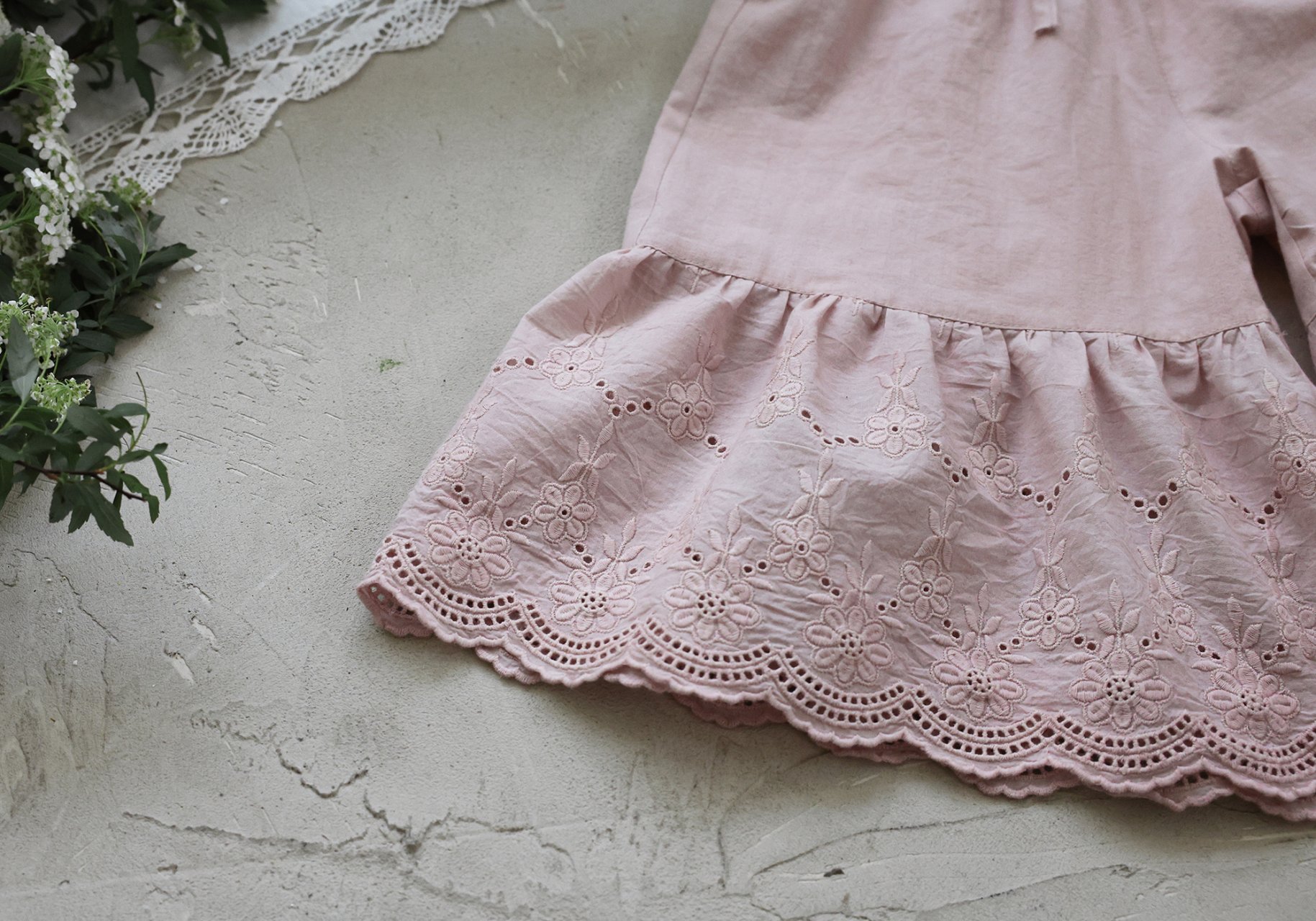 puellaFLO ELLA抽繩蕾絲寬褲裙 12