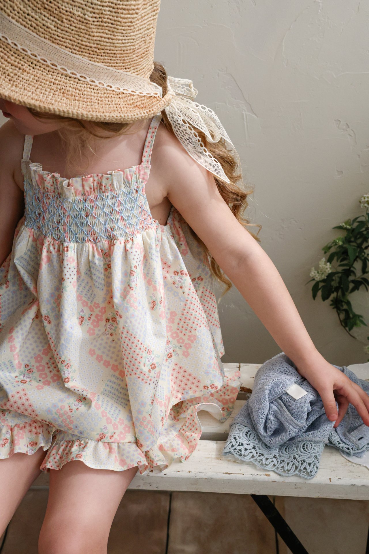 puellaFLO Berry碎花抓皺吊帶悲心 01