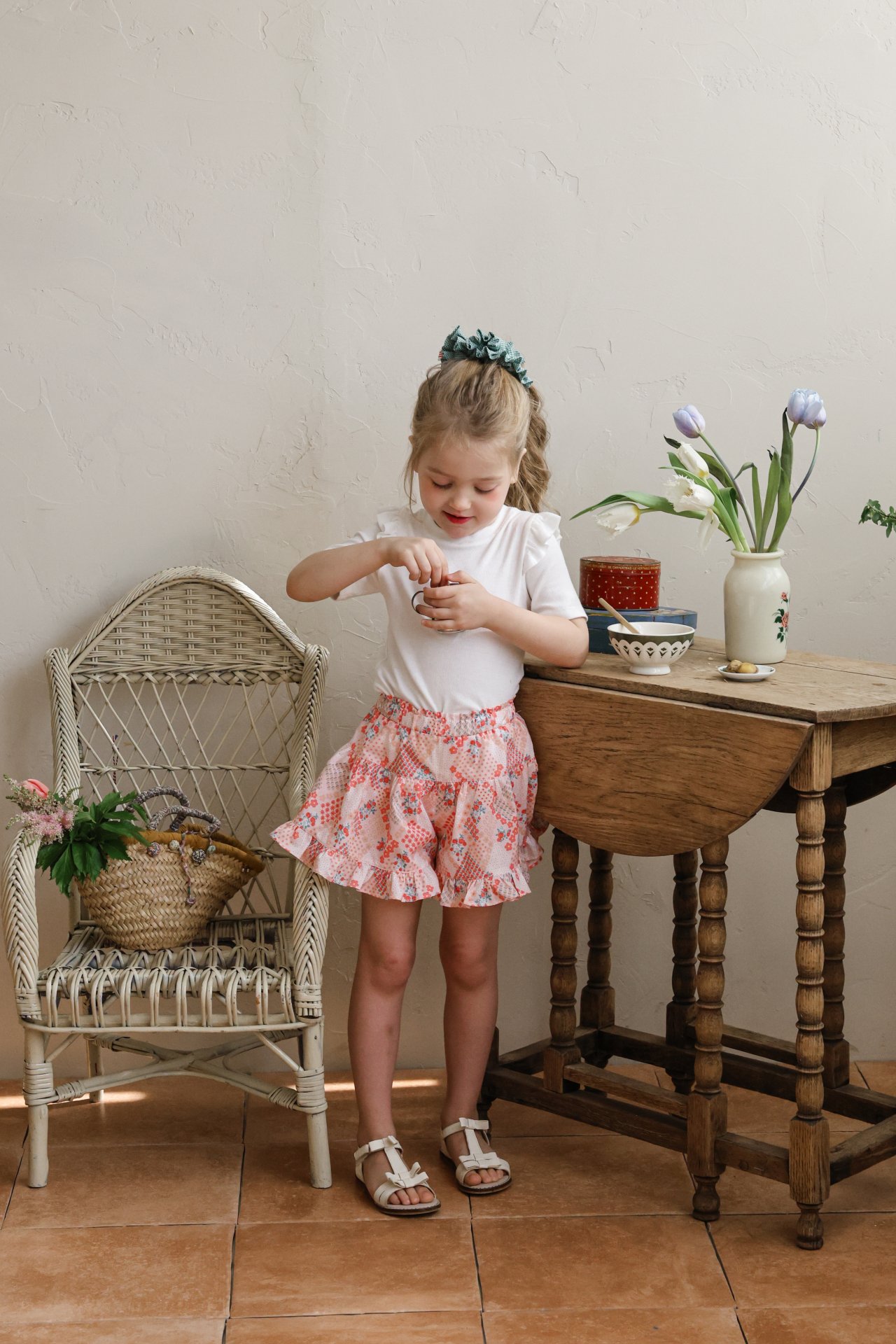 puellaFLO Smoothie碎花傘擺短褲 20