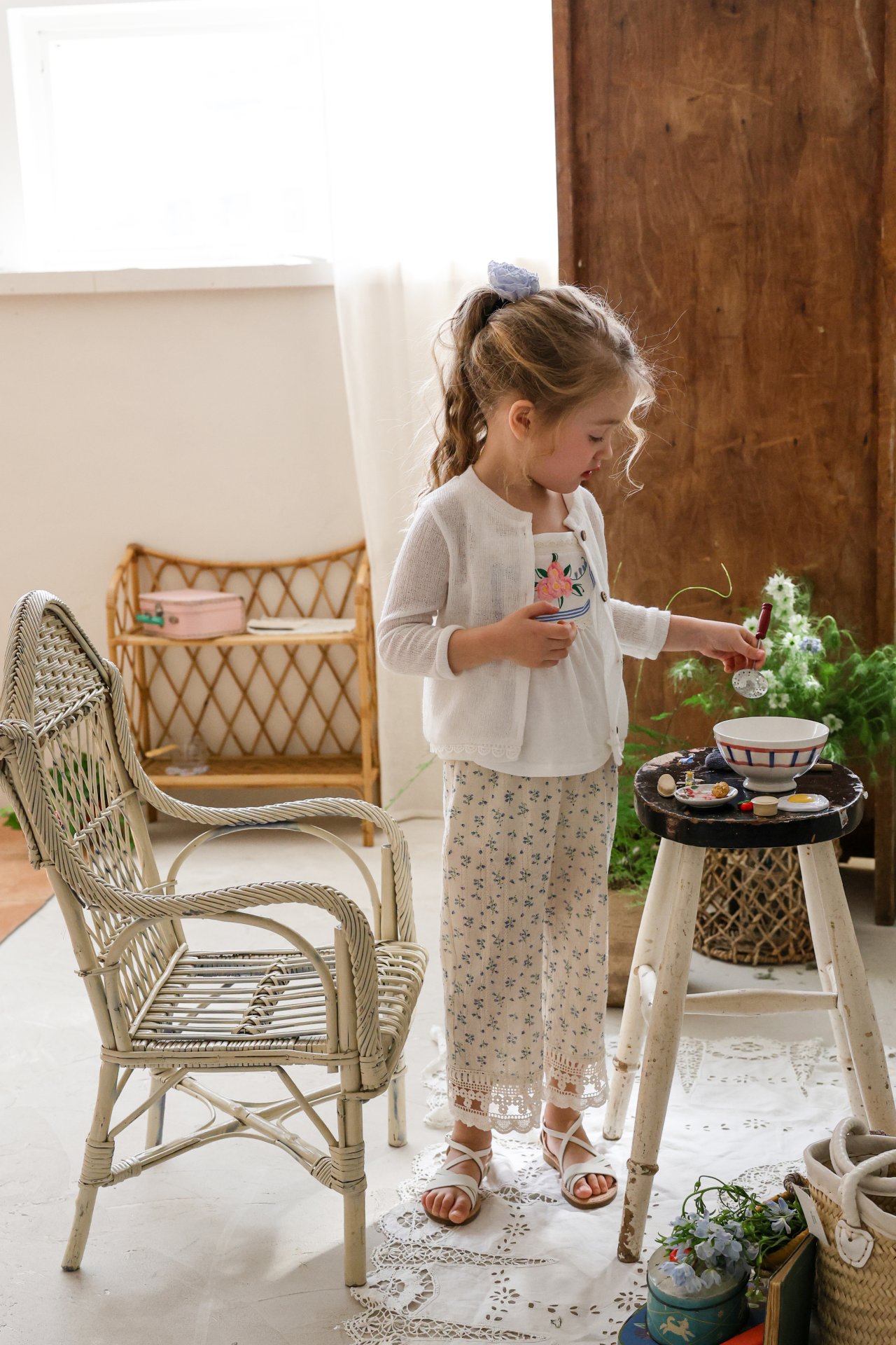 puellaFLO Merren蕾絲碎花寬褲 11