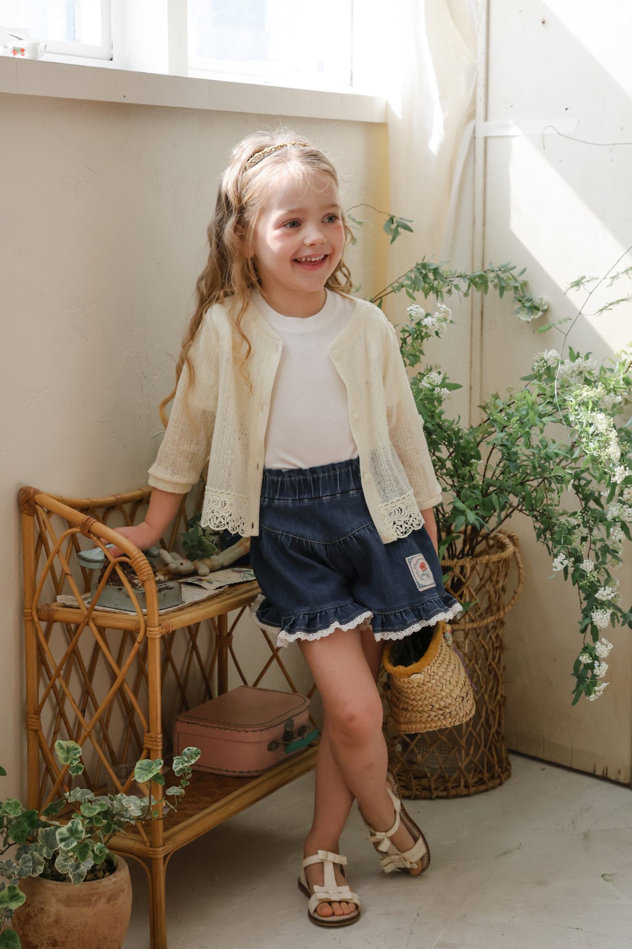 puellaFLO Uni素色荷葉短袖上衣 03