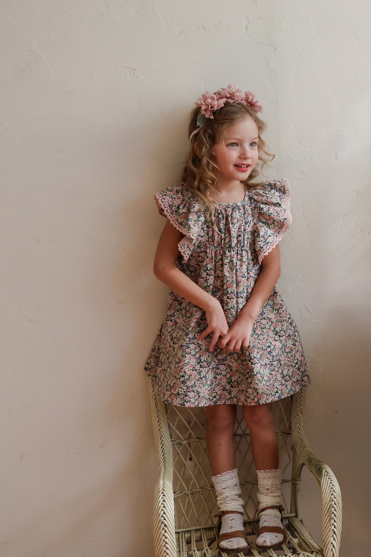 puellaFLO Roda飛袖碎花洋裝 10