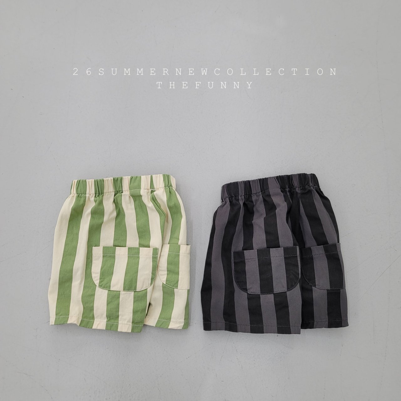 thefunny直條紋短褲 01