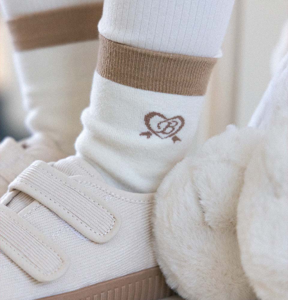 BEBOLIEN小熊LOGO踝襪05