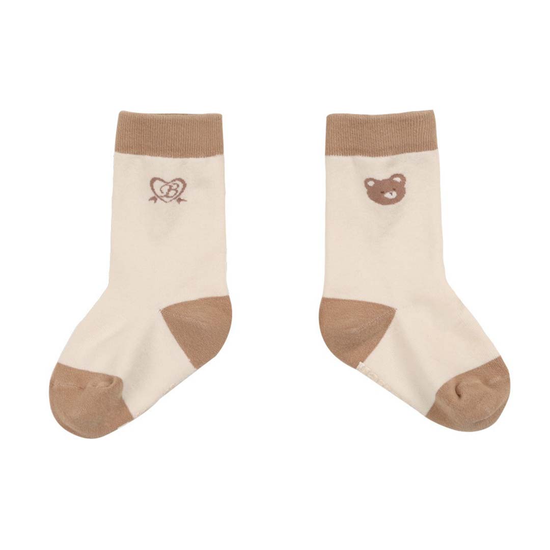 BEBOLIEN小熊LOGO踝襪08