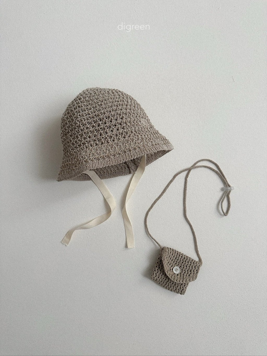 digreen Paper Hat 鏤空綁帶草帽 05