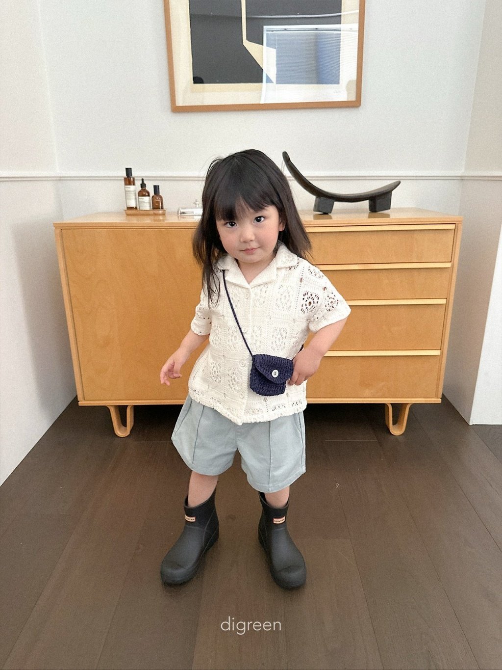 digreen bono bag 鏤空針織斜背小廢包 20