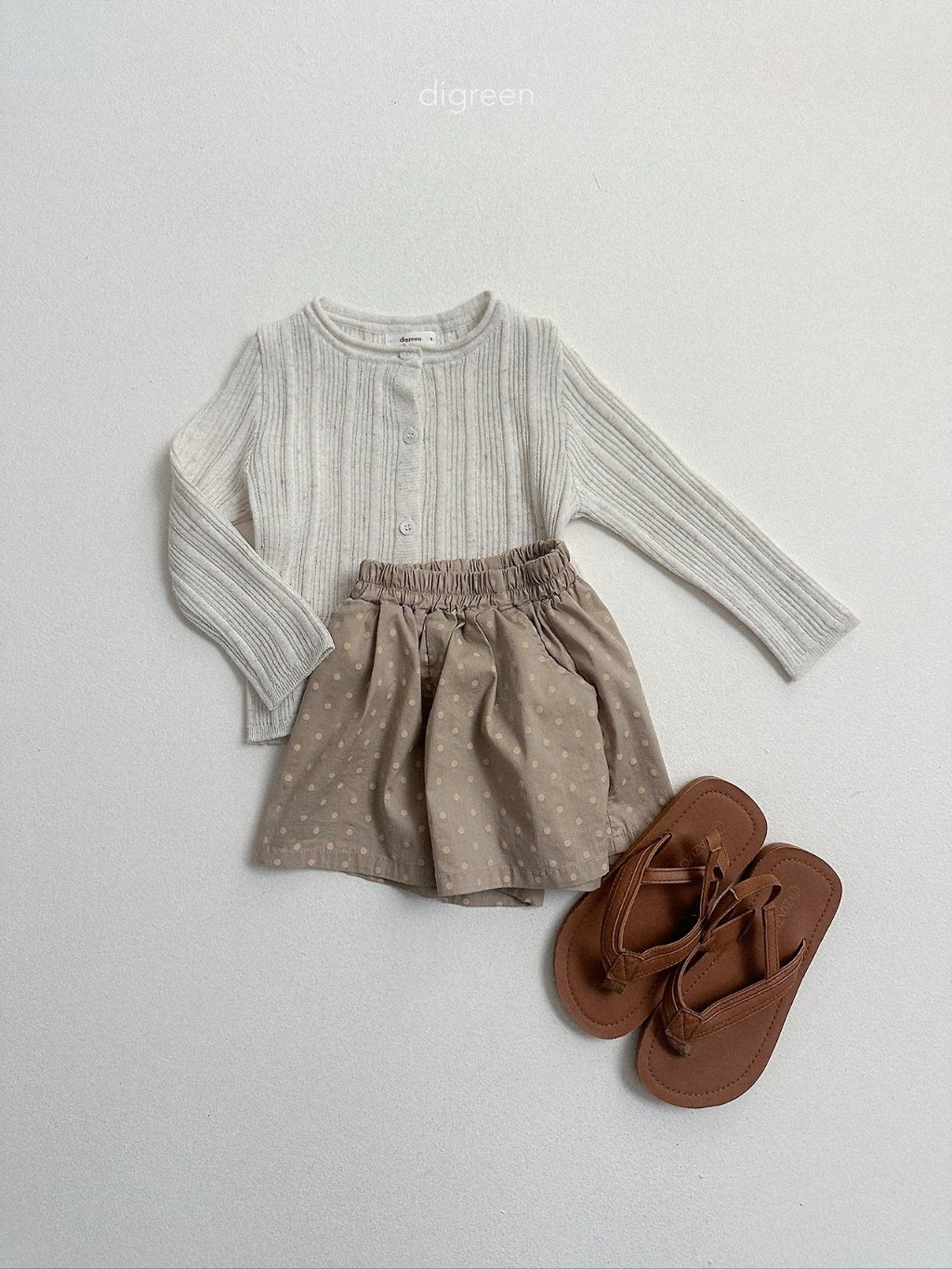 digreen wiggly rib cardigan 直條褶皺開襟外套 05