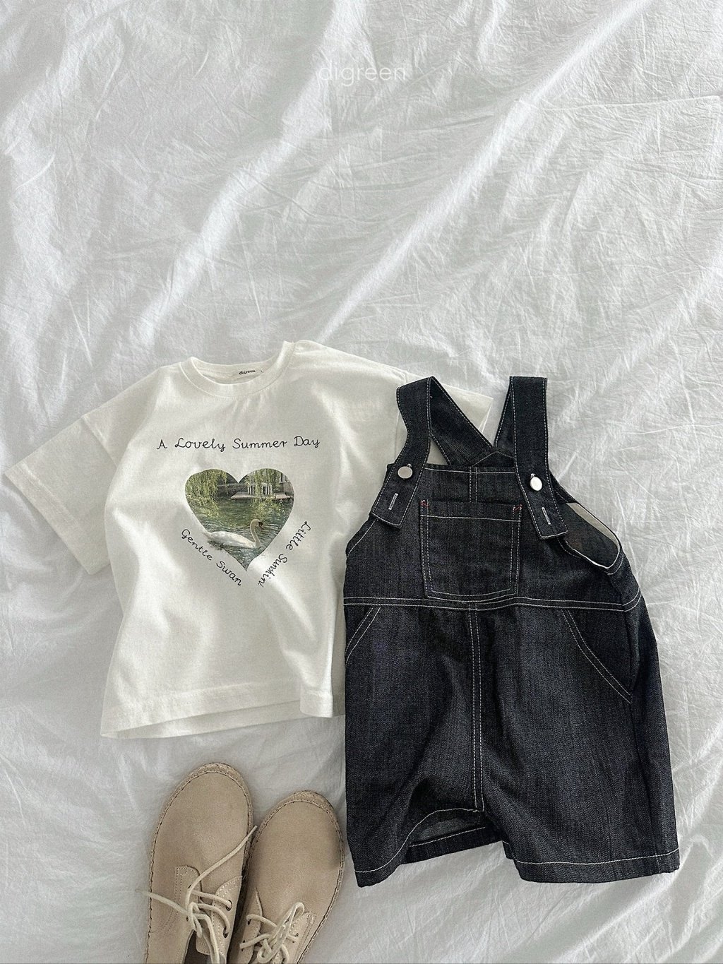 digreen pure swan tee 庭園愛心短袖T 07