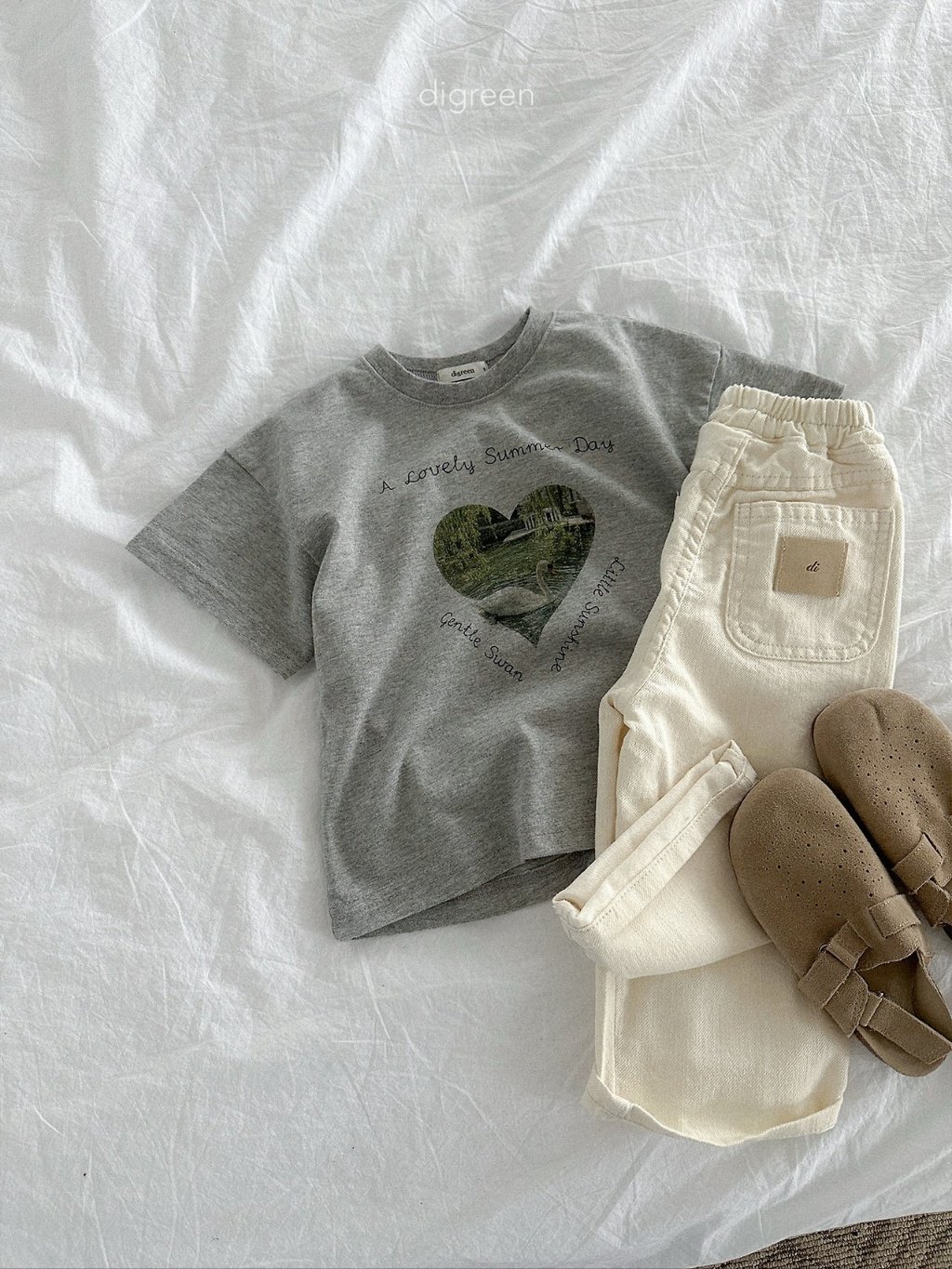 digreen pure swan tee 庭園愛心短袖T 09