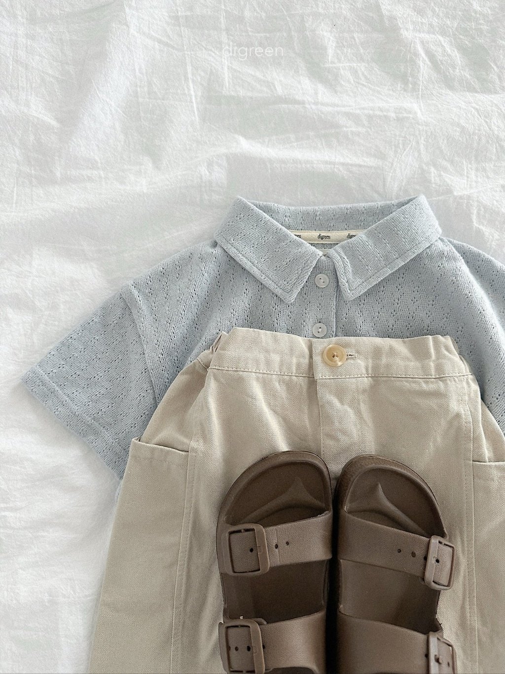 digreen arude pants 褶皺純棉短褲 06