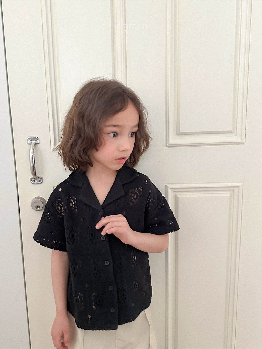 digreen crochet shirt 花紋鏤空針織襯衫 14