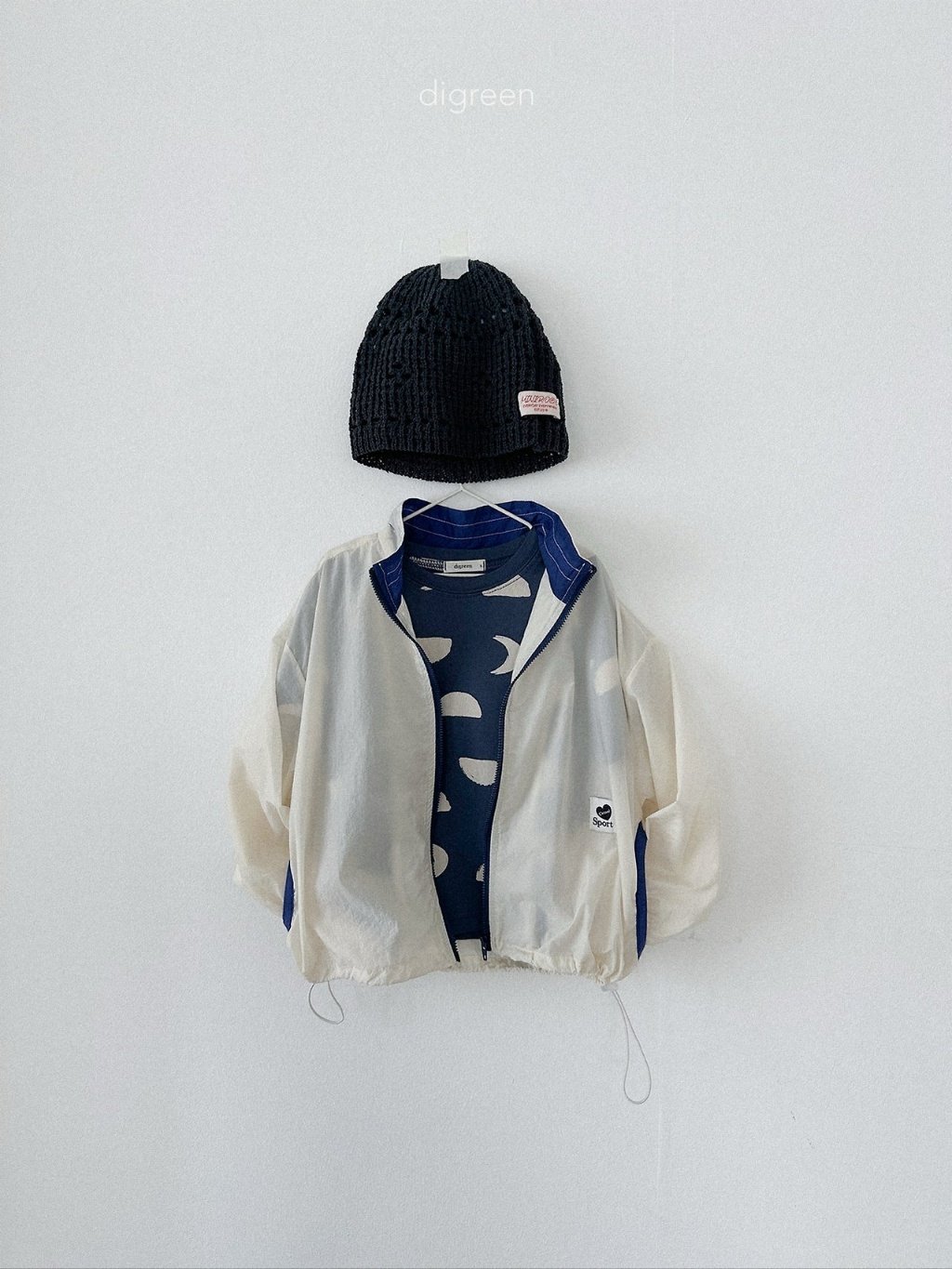digreen air Jacket 拼色防風薄外套 08