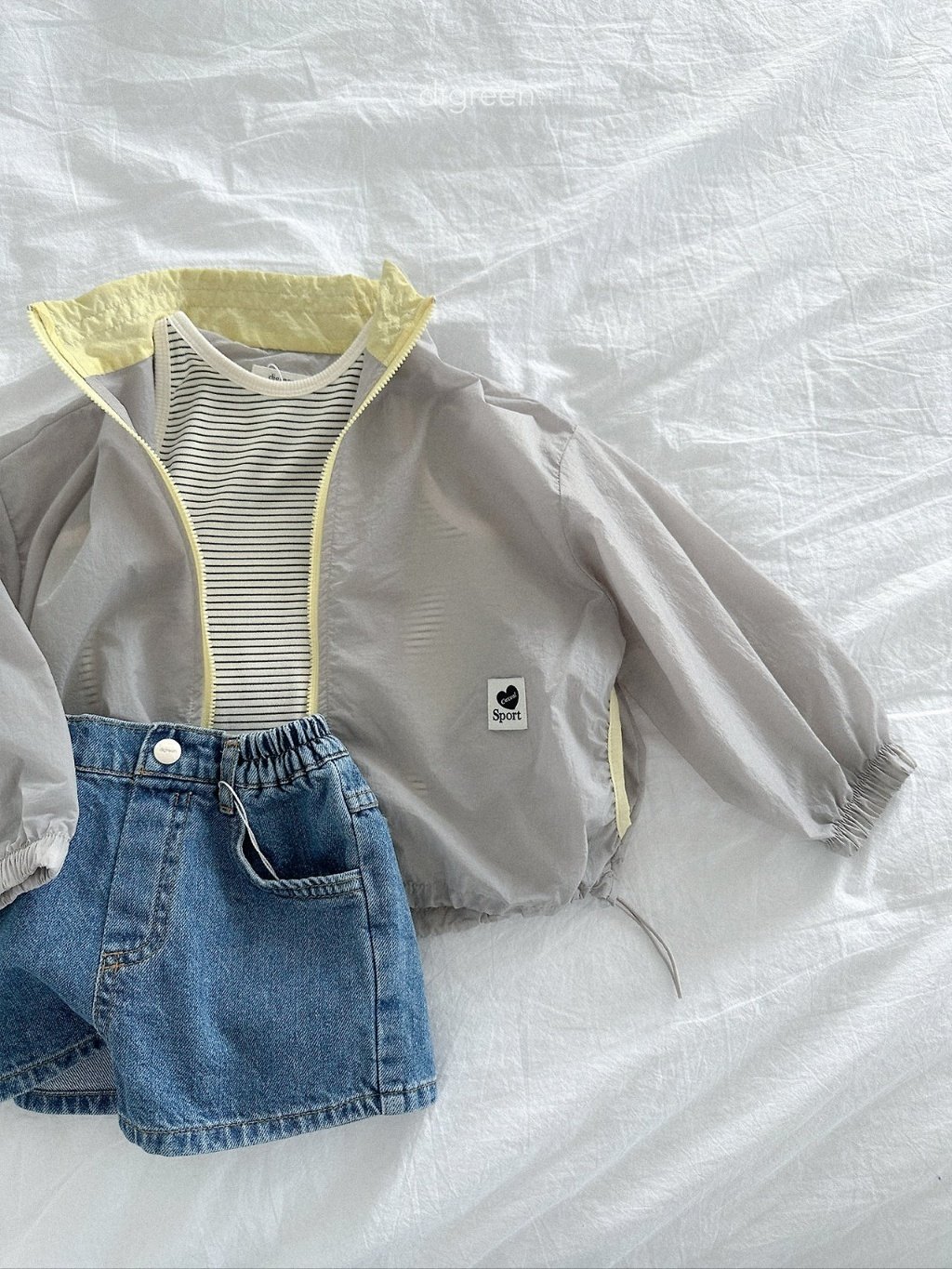 digreen air Jacket 拼色防風薄外套 11