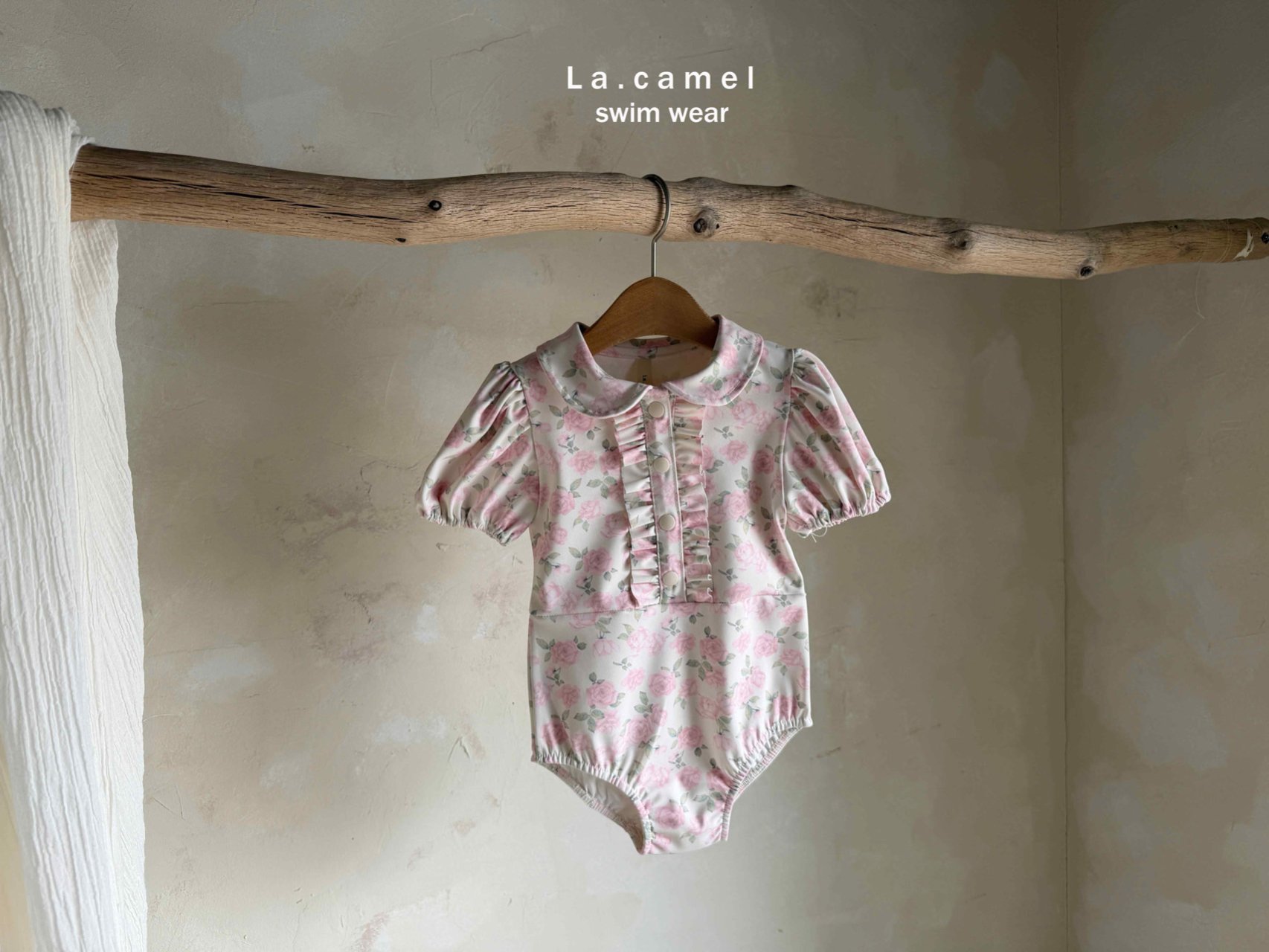 LACAMEL ROSE玫瑰翻領泳裝 09