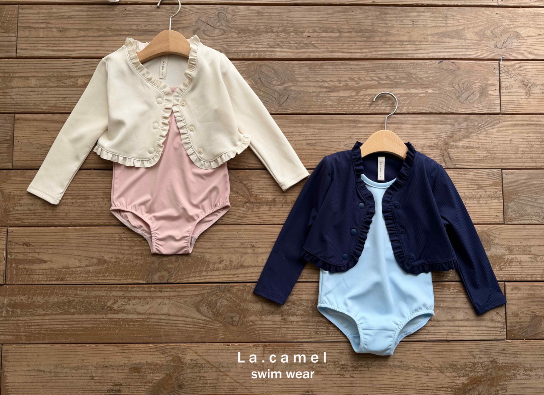 LACAMEL bolero 荷葉外套兩件式防曬泳裝 09