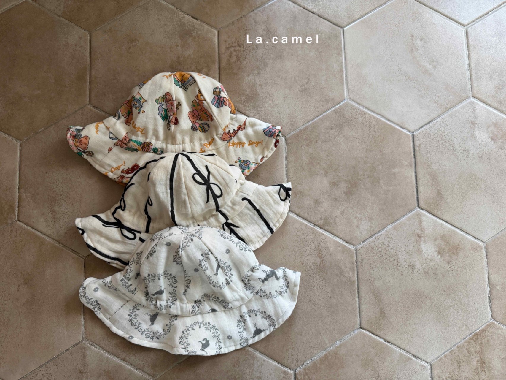 LACAMEL印花遮陽帽 03