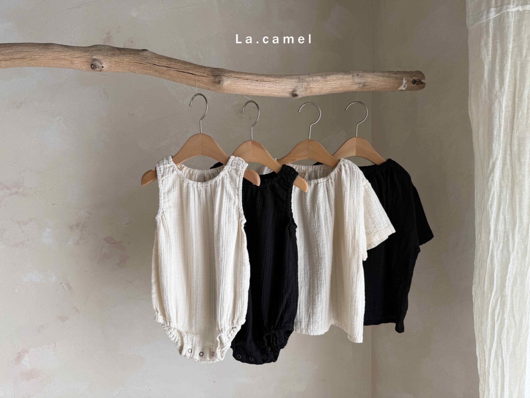 LACAMEL直條背心包屁衣07