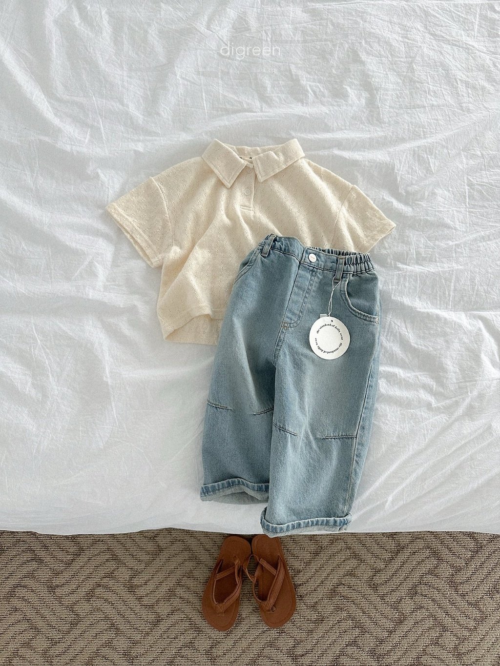 DIGREEN 花紋洞洞POLO衫 10