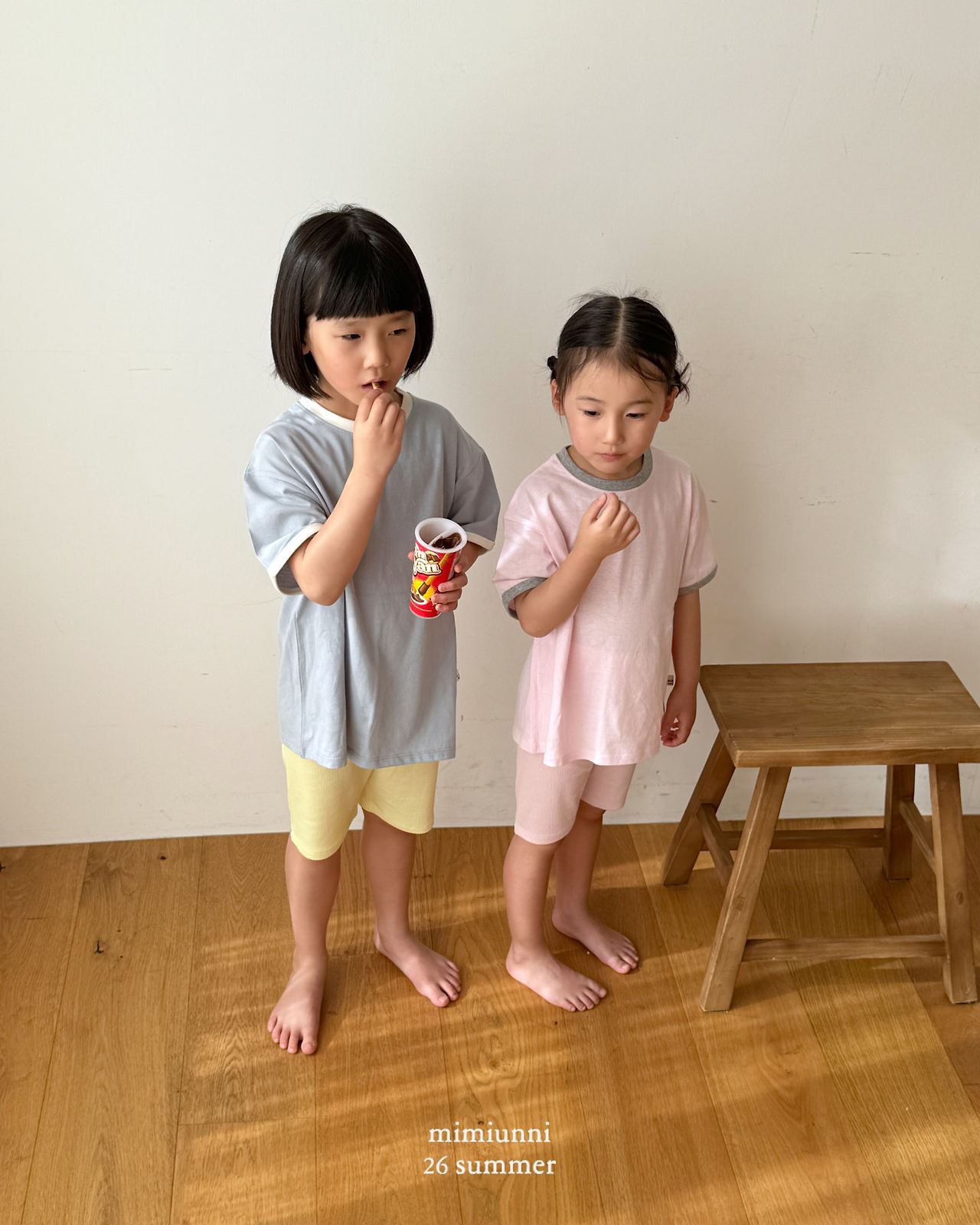 MIMIUNNI 配色短袖T 03