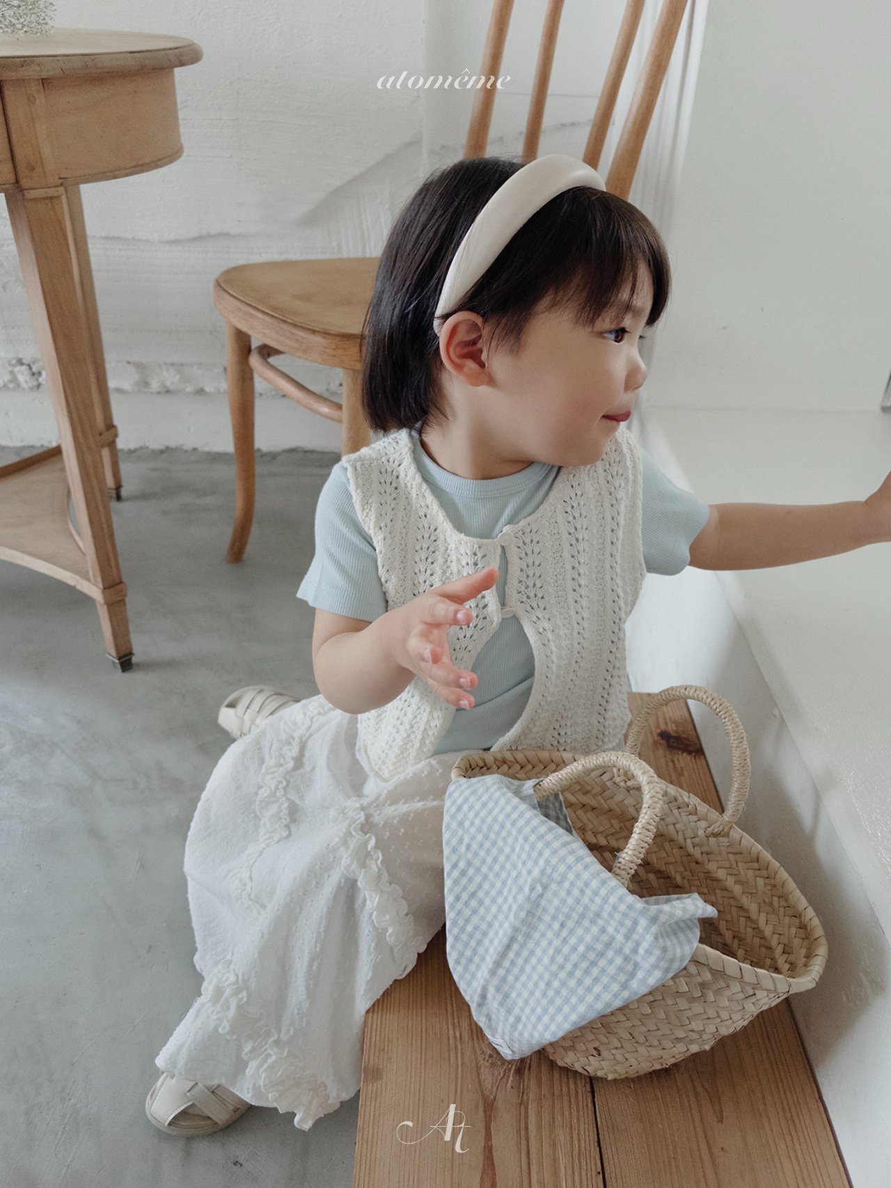 atomeme素色螺紋短袖T 02