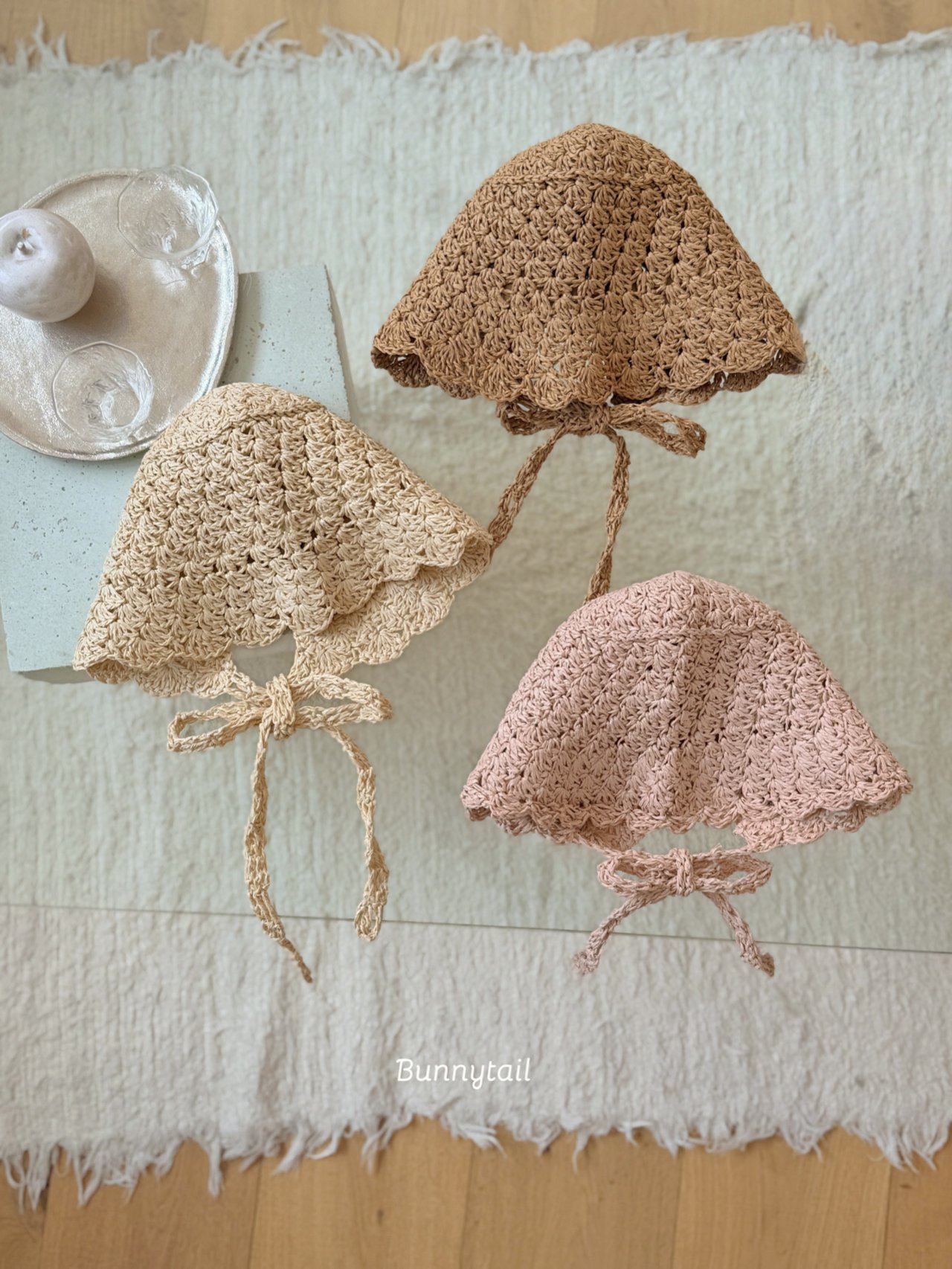 bunnytail 滾邊綁帶草帽 01