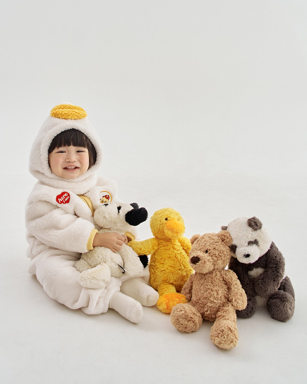 here i am kinder fleece 拼色包邊外套 02