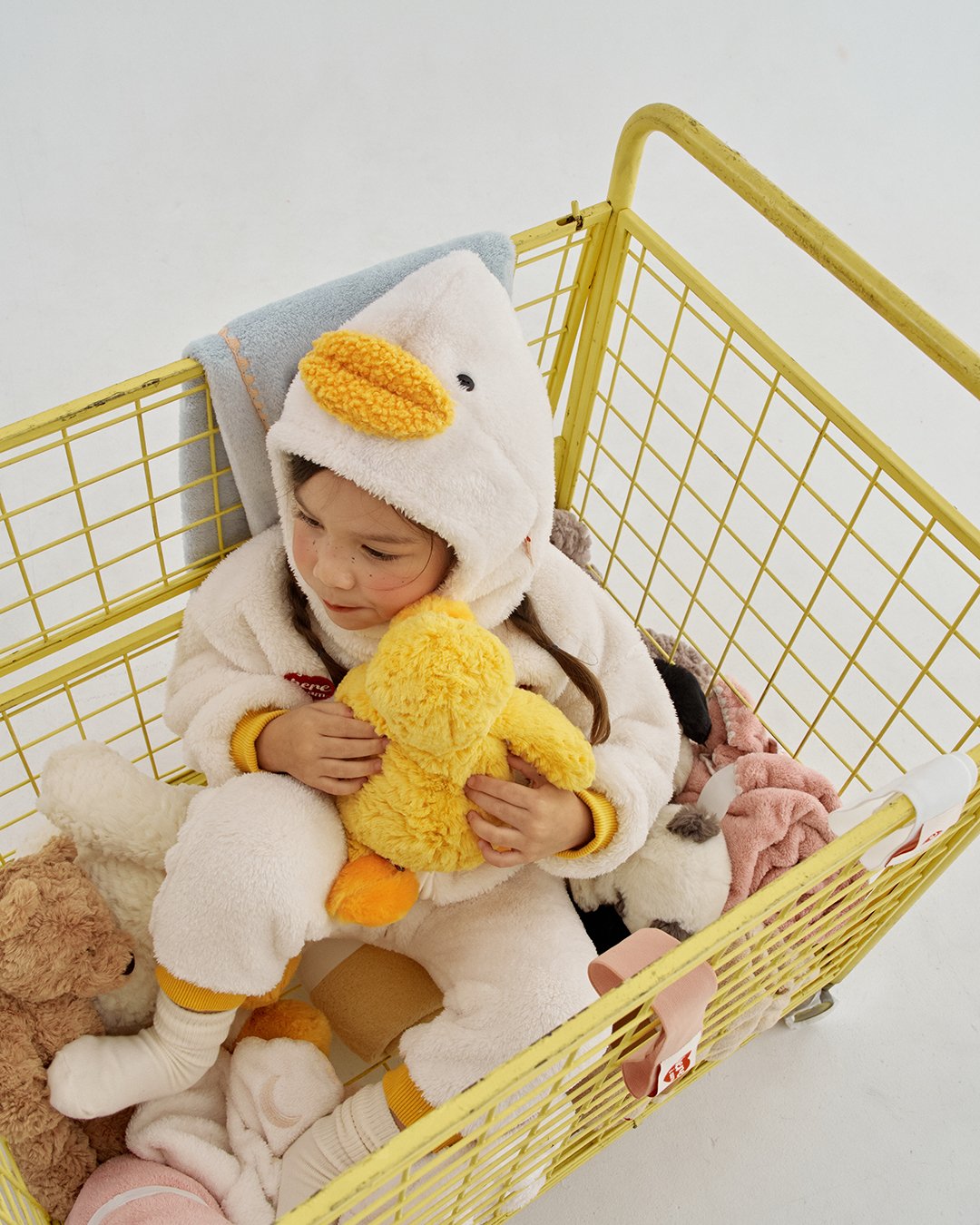 here i am kinder fleece 拼色包邊連身裝 05