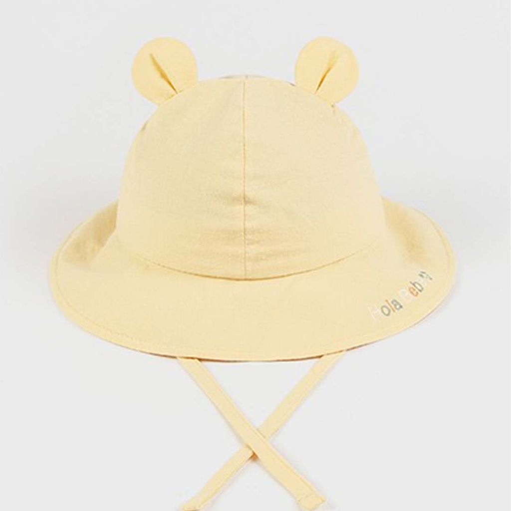 happy prince babyboo小熊遮陽帽 黃色