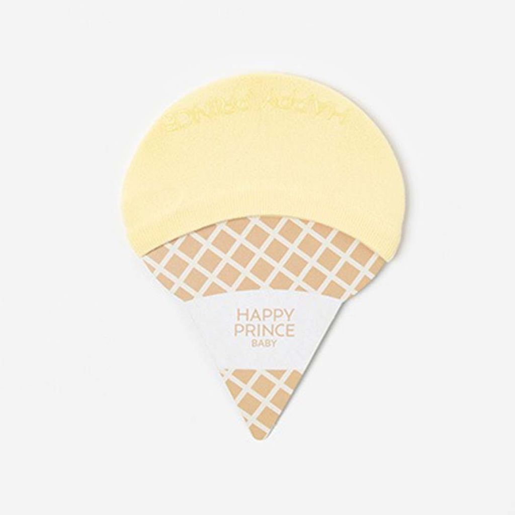 HAPPY PRINCE ICECREAM冰淇淋涼感短襪 香蕉黃