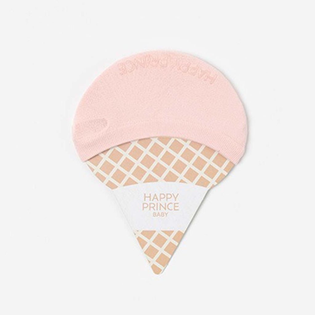 HAPPY PRINCE ICECREAM冰淇淋涼感短襪 玫瑰奶茶粉