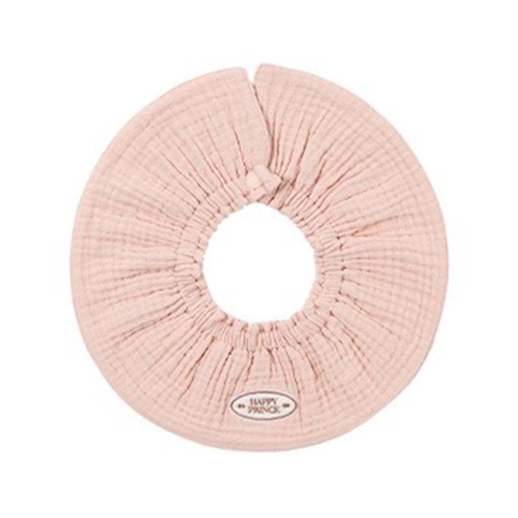 happy prince loving 鬆緊帶純棉圍兜 蜜桃粉