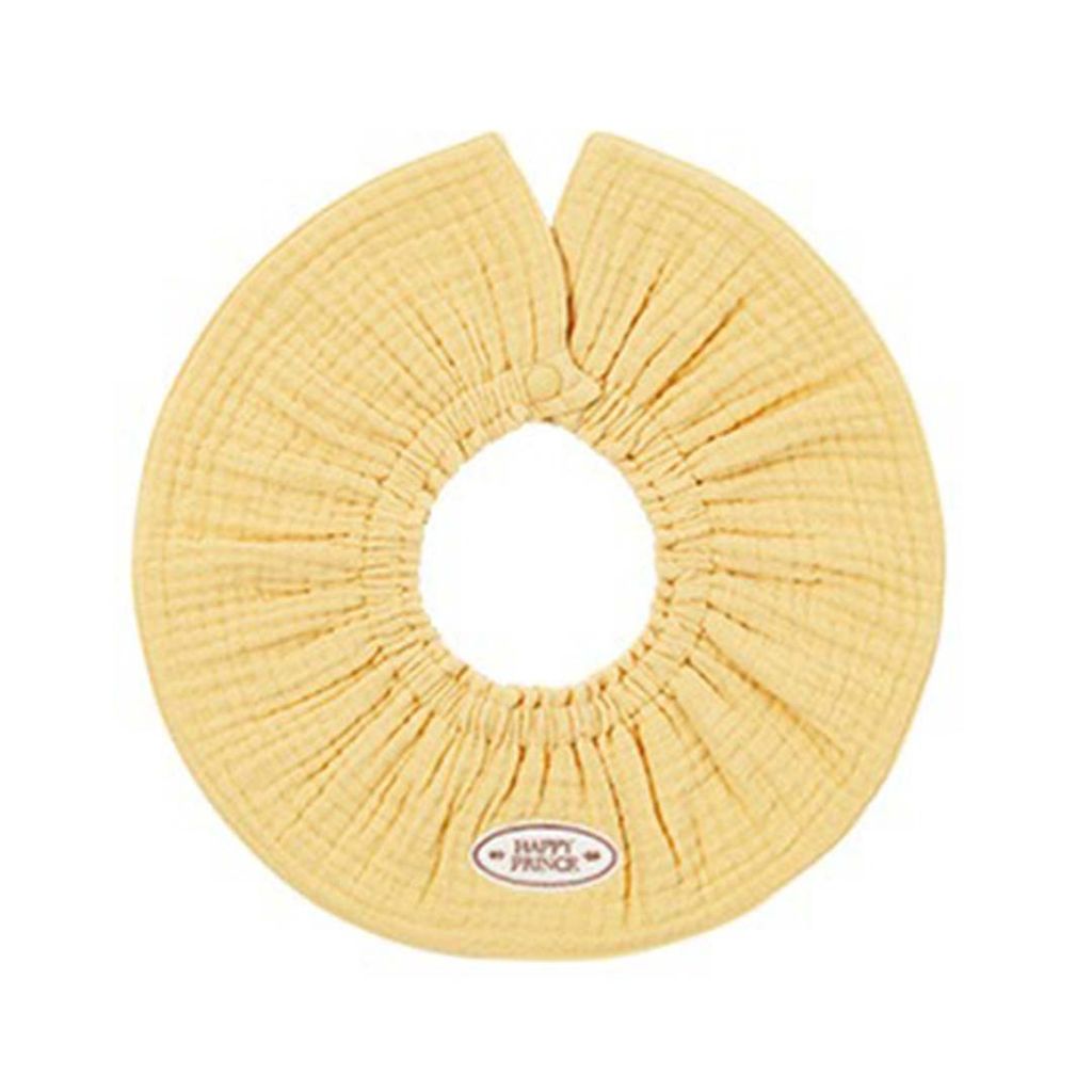 happy prince loving 鬆緊帶純棉圍兜 蜜瓜黃