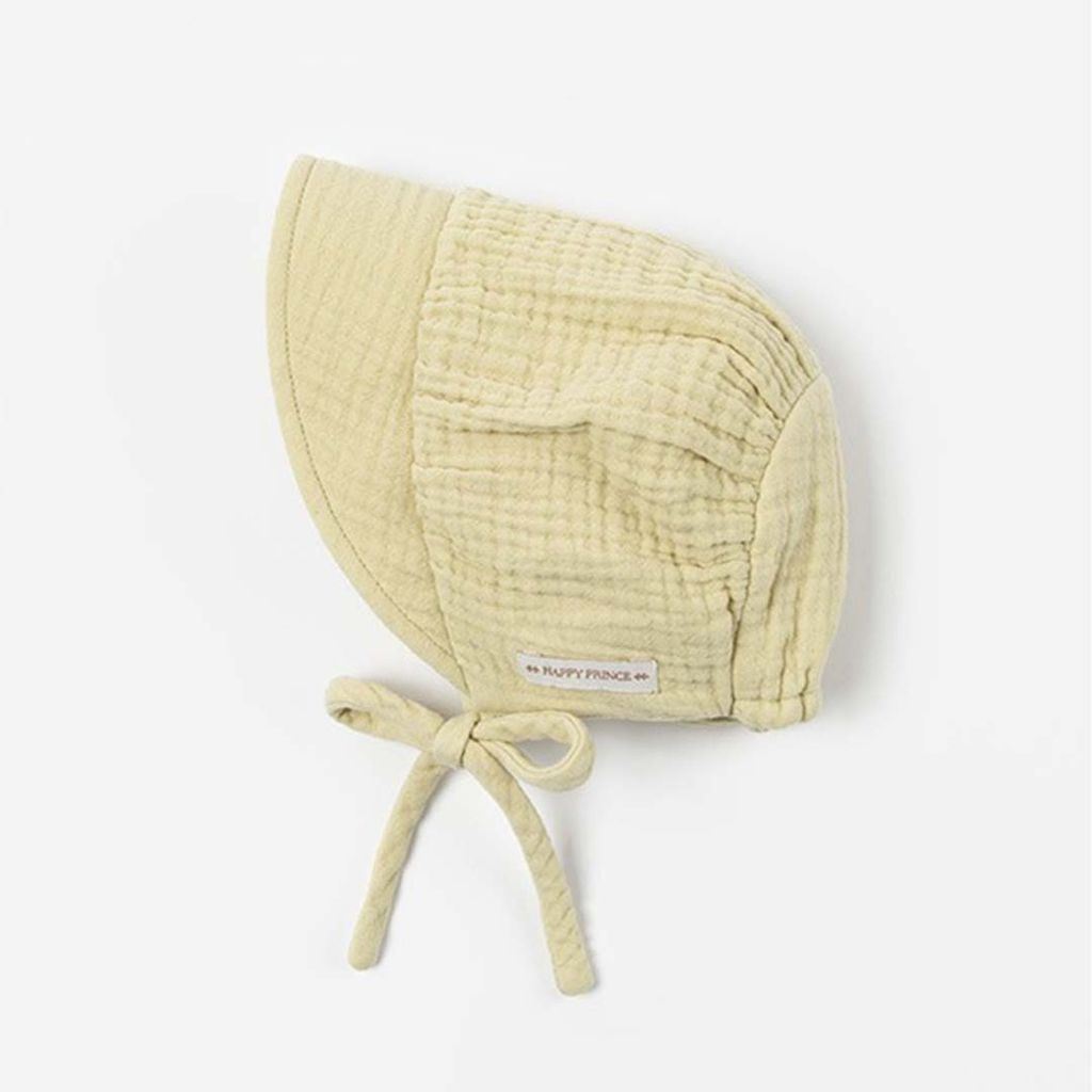happy prince happy純棉綁帶帽 胎帽 綠色