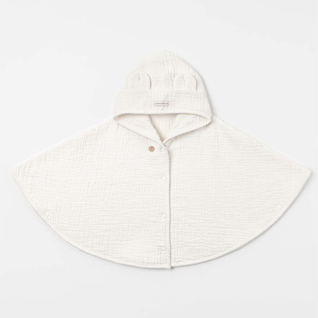 happy prince happy純棉小熊斗篷 小熊披風 雲朵白