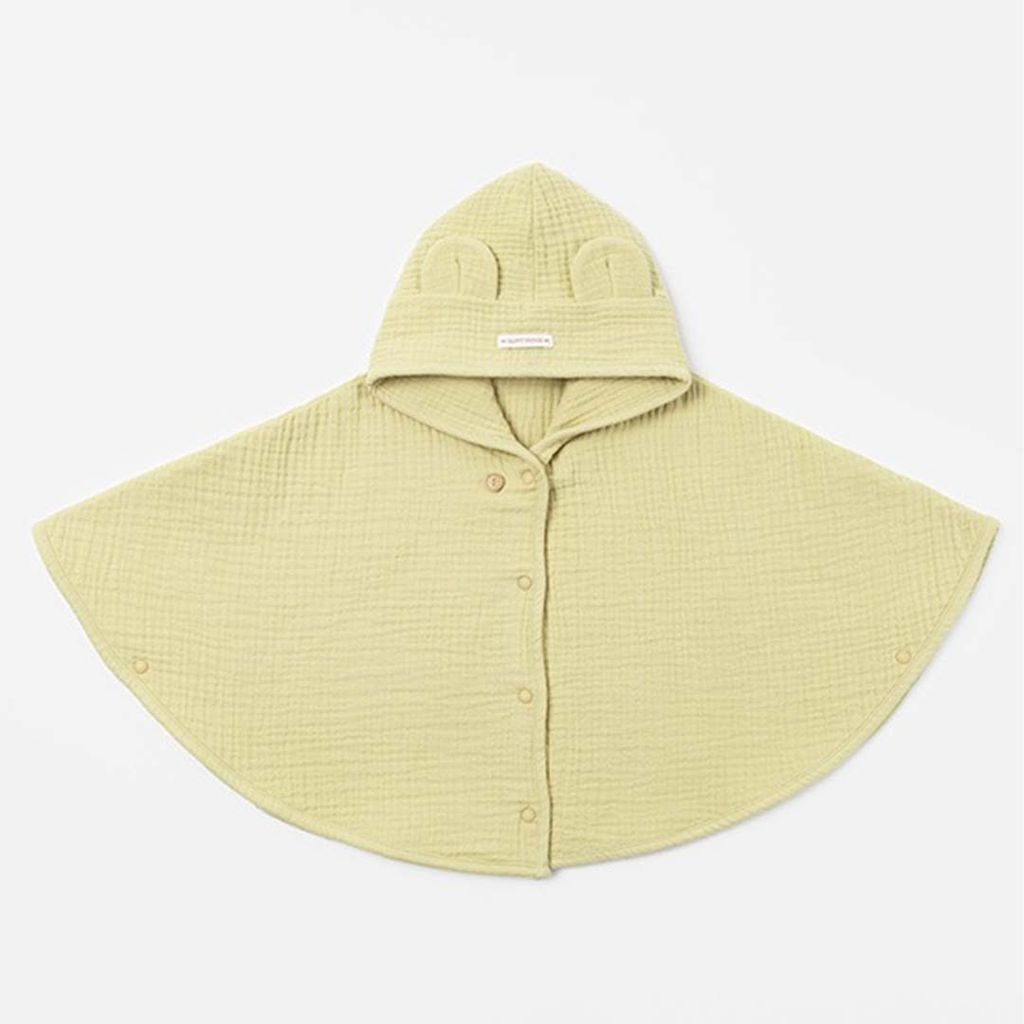 happy prince happy純棉小熊斗篷 小熊披風 綠色