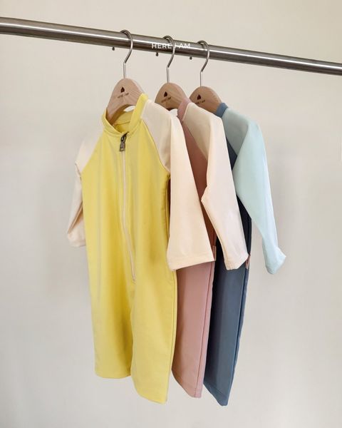 here i am 拉鍊連身防曬泳裝 02