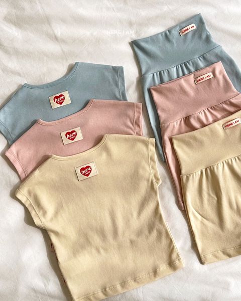 here i am 素色涼感家居服套裝 01