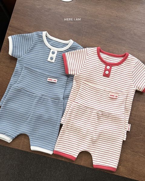 here i am 鈕扣條紋家居服套裝 05